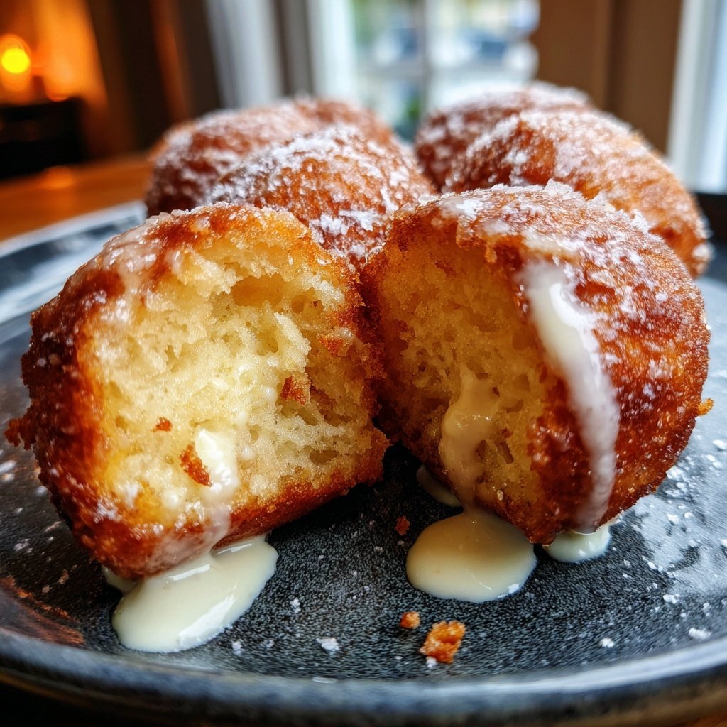 Quarkbällchen mit Joghurtteig