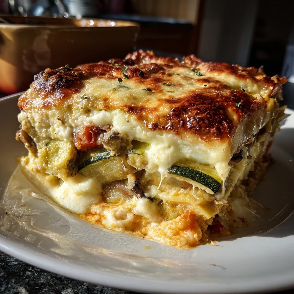 Lasagne mit Zucchini und Aubergine