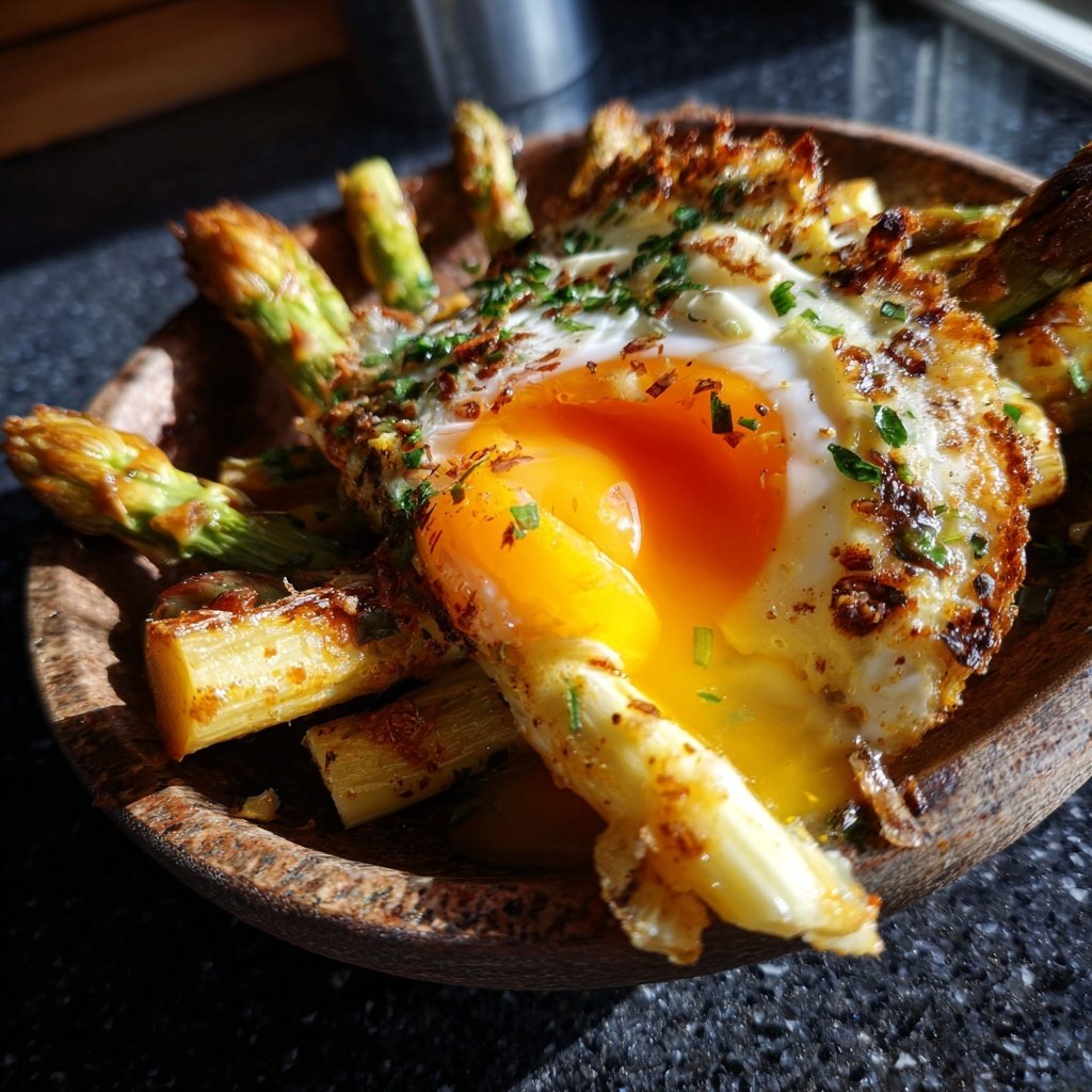 Grüner Spargel Mit Ei