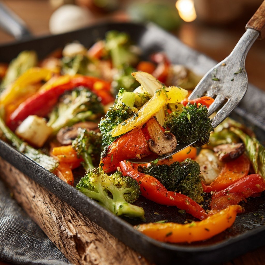 Kalorienarme Gemüsepfanne Vegan