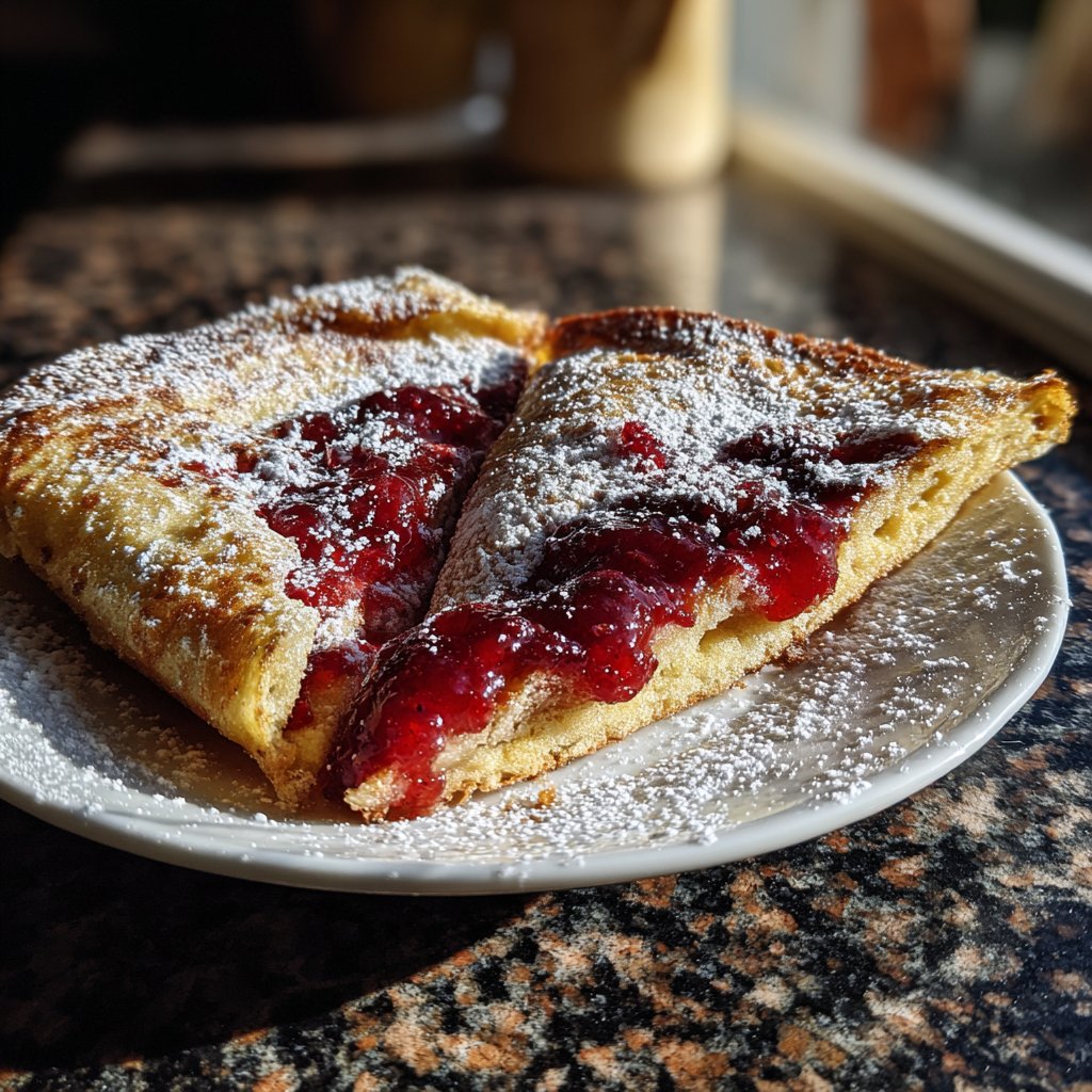 Pfannkuchen mit Zwetschgenkompott