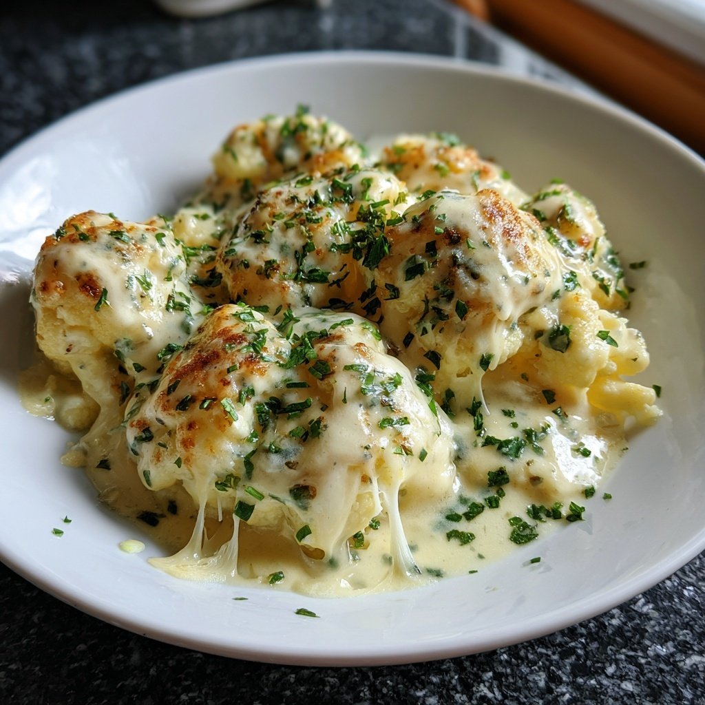 Blumenkohl mit Käsesauce