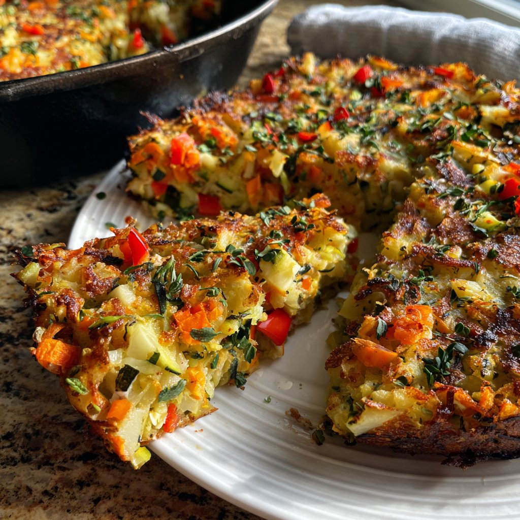 Abendessen mit Gemüsepfanne