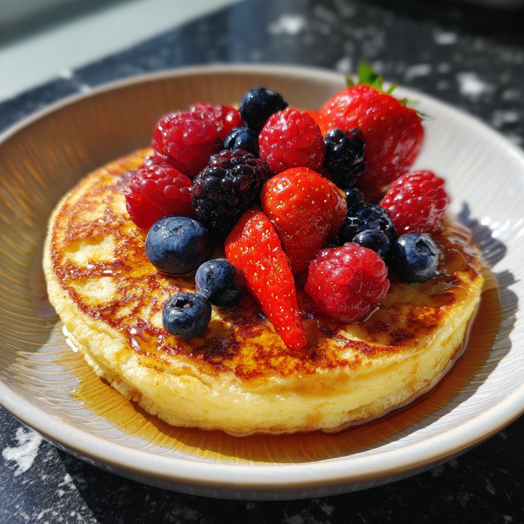 Pfannkuchen mit Proteinmehl