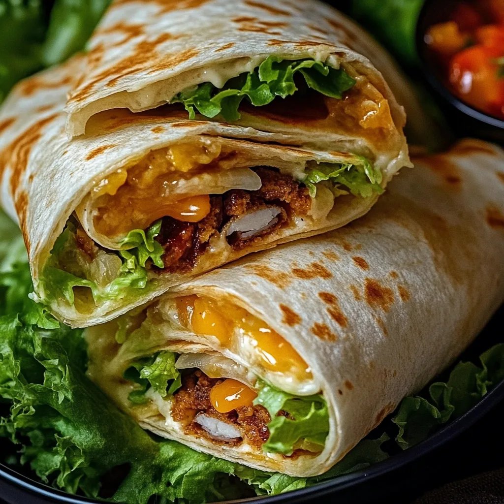 Hausgemachte Big-Mac-Wraps mit Spezialsauce